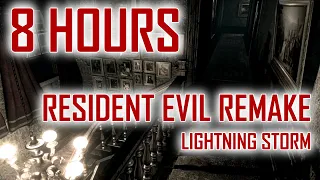 Resident Evil Remake HD | Spencer Mansion | Lightning Storm | Ambience