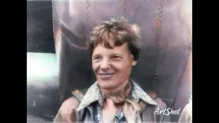 #ArtShot - Amelia Earhart portrait colorized & animated using AI
