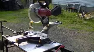 harbor freight 10" chicago electric sliding compound miter saw item 61307