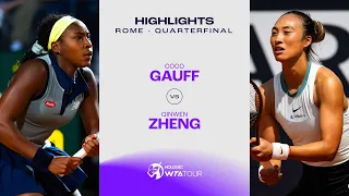 Coco Gauff vs. Qinwen Zheng | 2024 Rome Quarterfinal | WTA Match Highlights