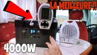 LA MEILLEURE STATION D’ÉNERGIE DE SA CATÉGORIE (4000w)! CAMPING CAR / MAISON / OFFGRID