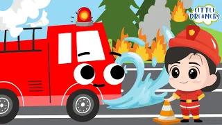 Firetruck, Firetruck, Here I Go! 🚒🚨🔥 | Children Sing-A-Long | Little Dreamers Songs For Kids