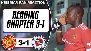 MANCHESTER UNITED 3-1 READING ( Henry - NIGERIAN FAN REACTION) - FA CUP HIGHLIGHTS 2022-23