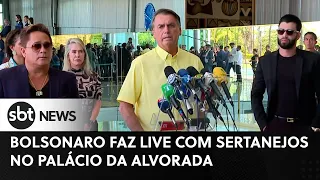 Ao vivo: Bolsonaro faz live com sertanejos no Alvorada