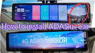 सभी कार के लिए सबसे popular ADAS Dashcam कैसे लगाएं💥How to connect in Car without warranty void