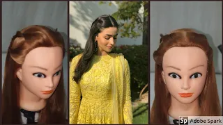 Front Hairstyle Inspired By Naira/ Hairstyles / Eid Hairstyle 2020/Hairstyle Gor girls for Eid Party