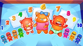 Ten In The Bed 🦸‍♂️ Nursery Rhymes and Kids Song 😊😽 Kindergarten Song by Lucky Zee Zee