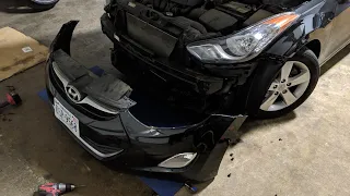 2011 Hyundai Elantra front bumper removal