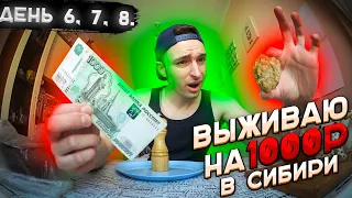 ВЫЖИВАНИЕ ПП на 1000 РУБ ЗИМОЙ в СИБИРИ / День 6, 7, 8.