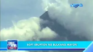 Lava flow in Mayon Volcano