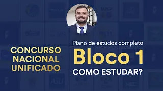 CNU - Plano de estudos completo do Bloco 1: Infraestrutura, Exatas e Engenharia