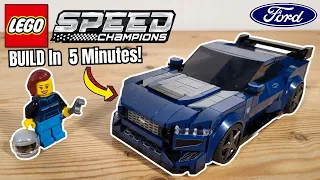 LEGO Speed Champions 76920 Ford Mustang Dark Horse Sports Car - 2024 SPEED BUILD!