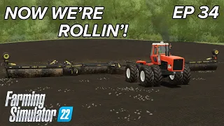 Rolling our fields with mixed results!  - Farmville, NC - Episode 34 - FS22