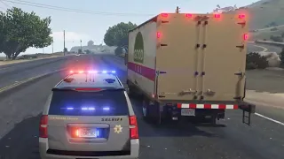 Deadly Police Pursuit of Stolen Box Truck | Los Santos County Sheriff's Department | GTA V LSPDFR