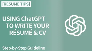 Resume Writing with ChatGPT