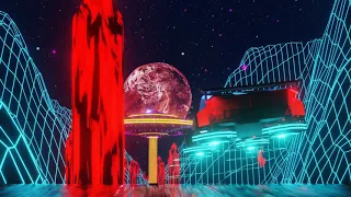 Electro Chill Wave - Synthwave Blender Animation and Music By ElixirNinE Digital Creations