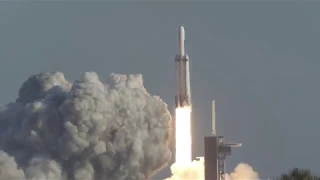 Space X - Falcon Heavy - April 11, 2019 -  Arabsat-6A - Playalinda Beach (4K / HQ Audio)