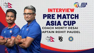 Captain Rohit & Coach Monty Desai's Exclusive Pre-Match Interview | Nepal vs India Asia Cup Insights