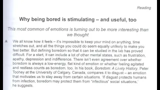 Why Being Bored is Stimulating - And Useful Too | IELTS 13 Reading Answers with Explanation