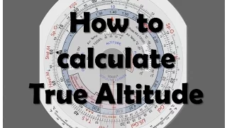 CRP-5: How to calculate True altitude