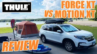 Thule Force XT VS Motion XT Review!  18cu in or 22cu in?