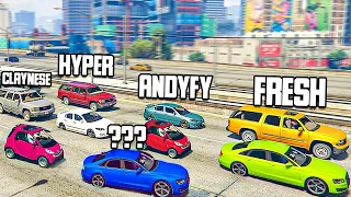 GTA 5 ГОРОДСКАЯ МАСКИРОВКА - КОНФЛИКТ НА ОГРОМНОЙ ТРАССЕ СРЕДИ БОТОВ! БОТ ЗАТРОЛЛИЛ ANDYFY!