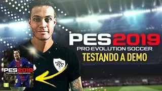 JOGANDO A DEMO DO PES 2019 NO PC !! MELHOR PRO EVOLUTION DE TODOS !?