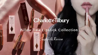 Charlotte Tilbury Pillow Talk Lipstick Collection Swatch&Review | 4K Quality Lipstick Swatch