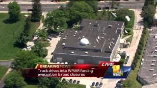 Breaking Update: Vehicle crashes into WMAR-TV