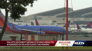 Louisville airport seeing some Southwest Airlines flight delays due to nationwide grounding earlier