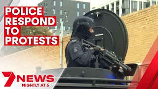 Police respond with force to a third day of protests in Melbourne | 7NEWS