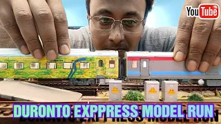 WDP4 & Duronto Exp LHB Coach Model Run | Indian Railways Miniature Model Train | train videos
