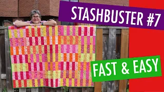 ✂️ 👍  STASHBUSTER #7 - FREE FAST, EASY QUILT PATTERN - FAT QUARTER FRIENDLY