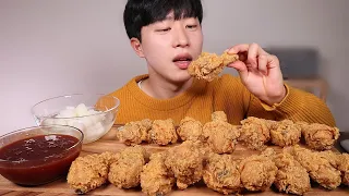 ASMR KOREAN FRIED CHICKEN MUKBANG