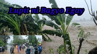 Bagyo Egay ipinakita Ang anglakas Hangin at Ulan