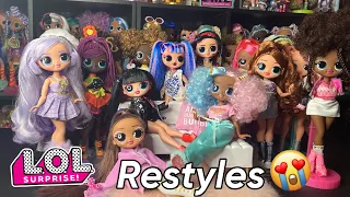 ALL of my L.O.L Surprise OMG Restyles!