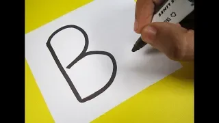 How To Turn Letter B Into Bird |Fun Learning |Kids Drawing | Learning Alphabets With Drawing |Craft