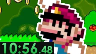 Fiz uma speedrun de Mario world mais não posso morrer mais tentando zerar o jogo🤠👍