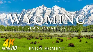 Wyoming 4k - Relaxing Music With Beautiful Natural Landscape - Amazing Nature - 4K Video Ultra HD