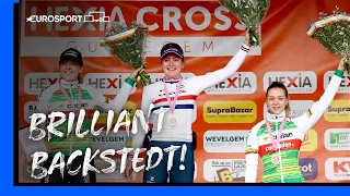 Zoe Backstedt claims first win of 2024 in Hexia Cross Gullegem 🔥 | Eurosport Cyclo-Cross Highlights