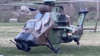 Spanish Army Eurocopter Tiger Helicopters at mountain flying exercises