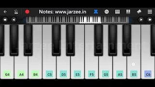 Tum Kya Mile on Mobile Piano | Arijit Singh, pritam, shreya | Easy perfect piano tutorial | Jarzee