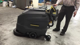 Floor Scrubber Review  Karcher BD 50 50 Floor Scrubber   YouTube 720p