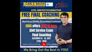 FREE Civil Service Exam Review DAY 1- VERBAL ABILITY: SUBJECT VERB AGREEMENT