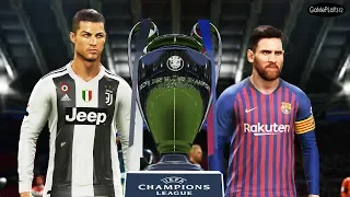 PES 2019 - Barcelona vs Juventus - Final UEFA Champions League UCL - Messi vs Ronaldo