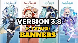 Genshin 3.8 Rerun Banners, 4 Star Characters & Weapons REVEALED