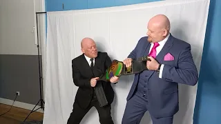 Things get Heated between Charles Boddington and Kingpin Cameron Findlay during Backstage Photoshoot