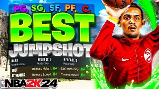 *NEW* BEST JUMPSHOTS for ALL BUILDS & 3PT RATINGS in NBA 2K24! AFTER PATCH HIGHEST GREEN WINDOW