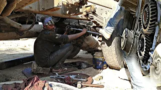 Truck making noise check and repair work| 4×4 truck system| Indian truck mechanic