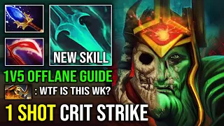How to 1v5 Offlane Carry Wraith King in 7.36 with 11 Armor Reduct New Facets Spectral Blade Dota 2